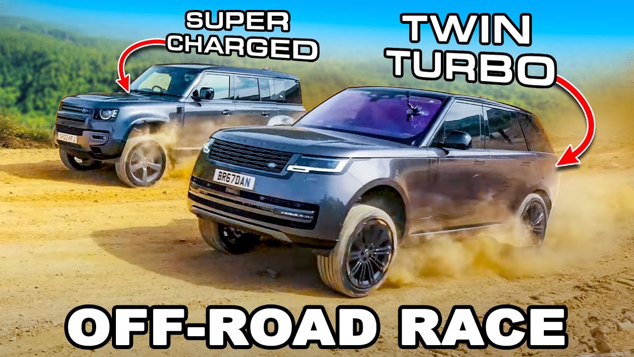⁣Can a Range Rover beat a Defender OFF-ROAD?!