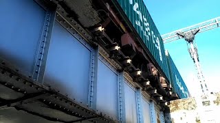 BEST VIEW BELOW A RAILWAY BRIDGE!!! | VALSAD WAG7 WITH CONTAINER FREIGHT DEPARTS SAMBALPUR JUNCTION