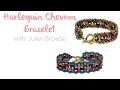 Harlequin Beaded Chevron Bracelet with Juliet Browse