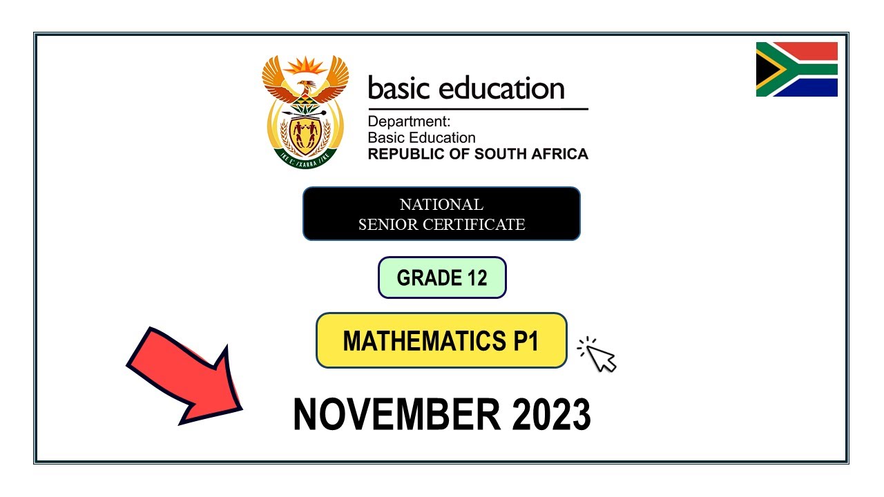 FULL MEMO Mathematics Paper 1 November 2023 Grade 12