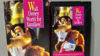 Walt Disney World For Families Vhs Vacation Planner 1996 W Delta Airlines Full Vhs