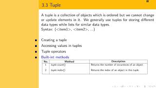 PP101 - Python Programming for Beginners - Lecture 3 - Part 3 Tuple