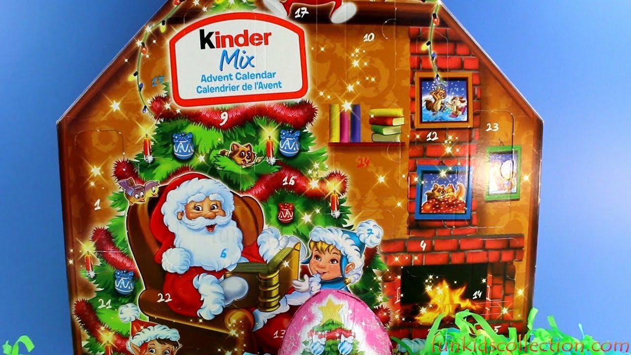 Kinder Mix Advent Calendar 24 Kinder Confections Assortment Giant Kinder Eggs YouTube