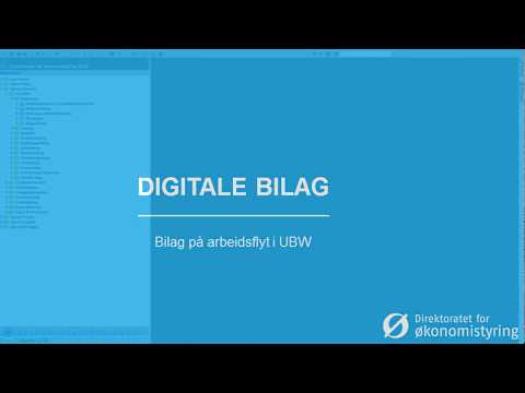 Digitale bilag - UBW (Agresso)