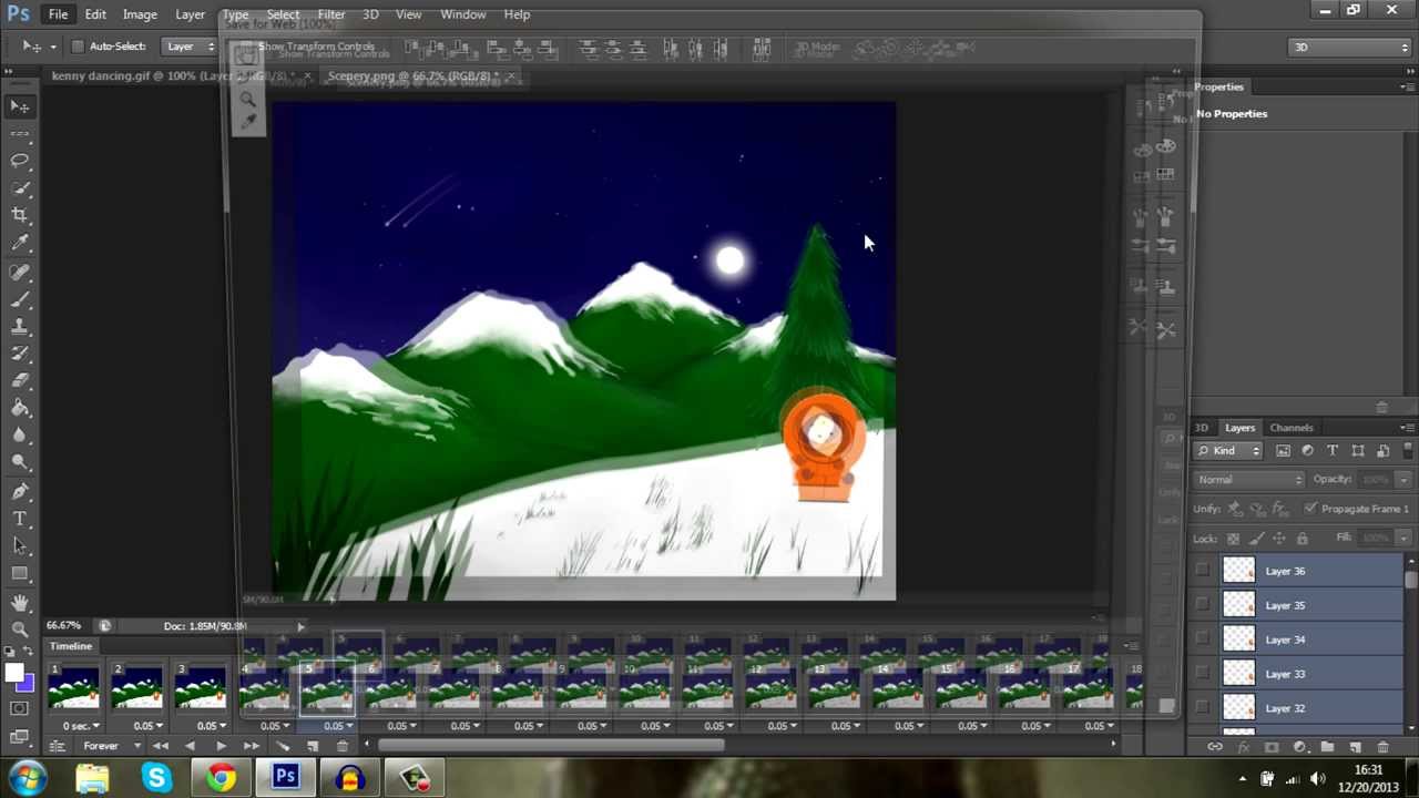 Solid background for an animation (GIF) - Photoshop CS6 Tutorial - YouTube