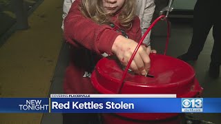 Salvation Army Red Kettle Donation Bucket Stolen