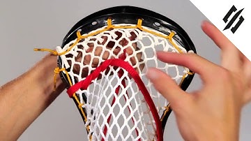 How to String a Lacrosse Head | Shooting String | Step 11 | StringKing