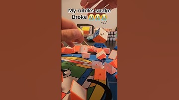 My rubiks snake broke😭😭😭😔😢 #rubikssnake #cubing #noooo  #short #shorts #subscribe #like #sad #rubik