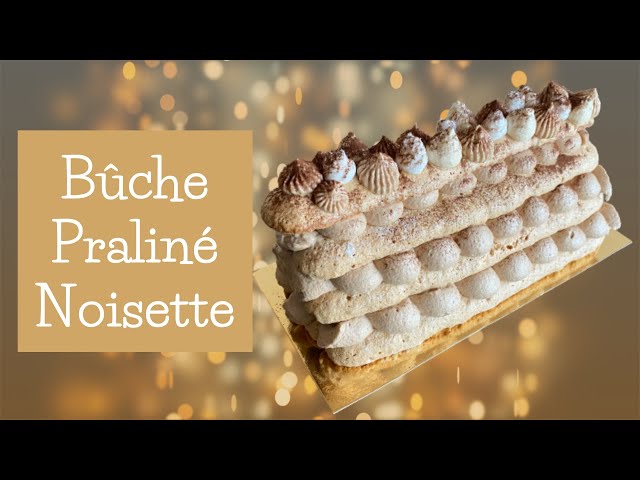 Recette bûche praliné noisette - Marie Claire