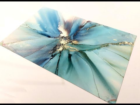 Alcohol Ink Linear Fade Tutorial