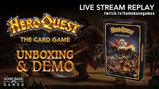 HEROQUEST The Card Game UNBOXING & DEMO