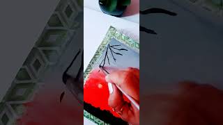 how to draw|acrylic panting | Scenery of sunset step by step #art