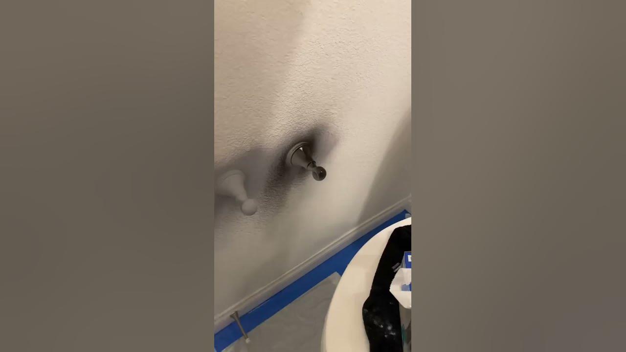 HOW TO SPRAY PAINT CHROME FIXTURES INTO MATTE BLACK! YouTube