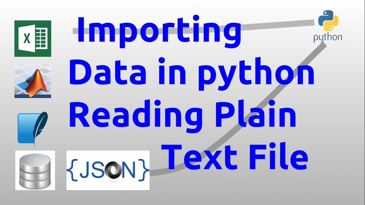 Importing data in python - Reading Plain Text File - YouTube