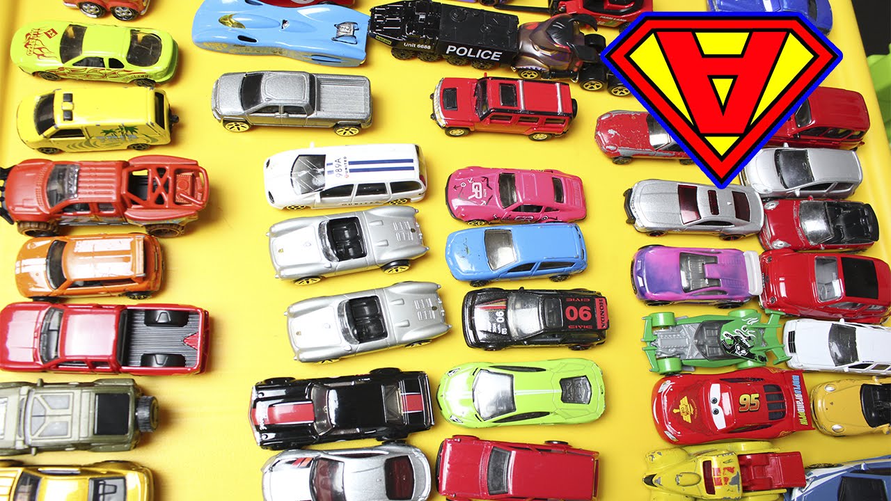 55 cars toys, 55 macchinine di polizia per bambini, ambulanza,  carroatrezzi, fuoristrada, Super Alex 