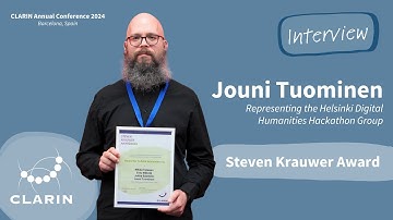 Helsinki Digital Humanities Hackathon - Steven Krauwer Award 2024