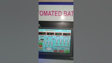 Automated batching plant control panel