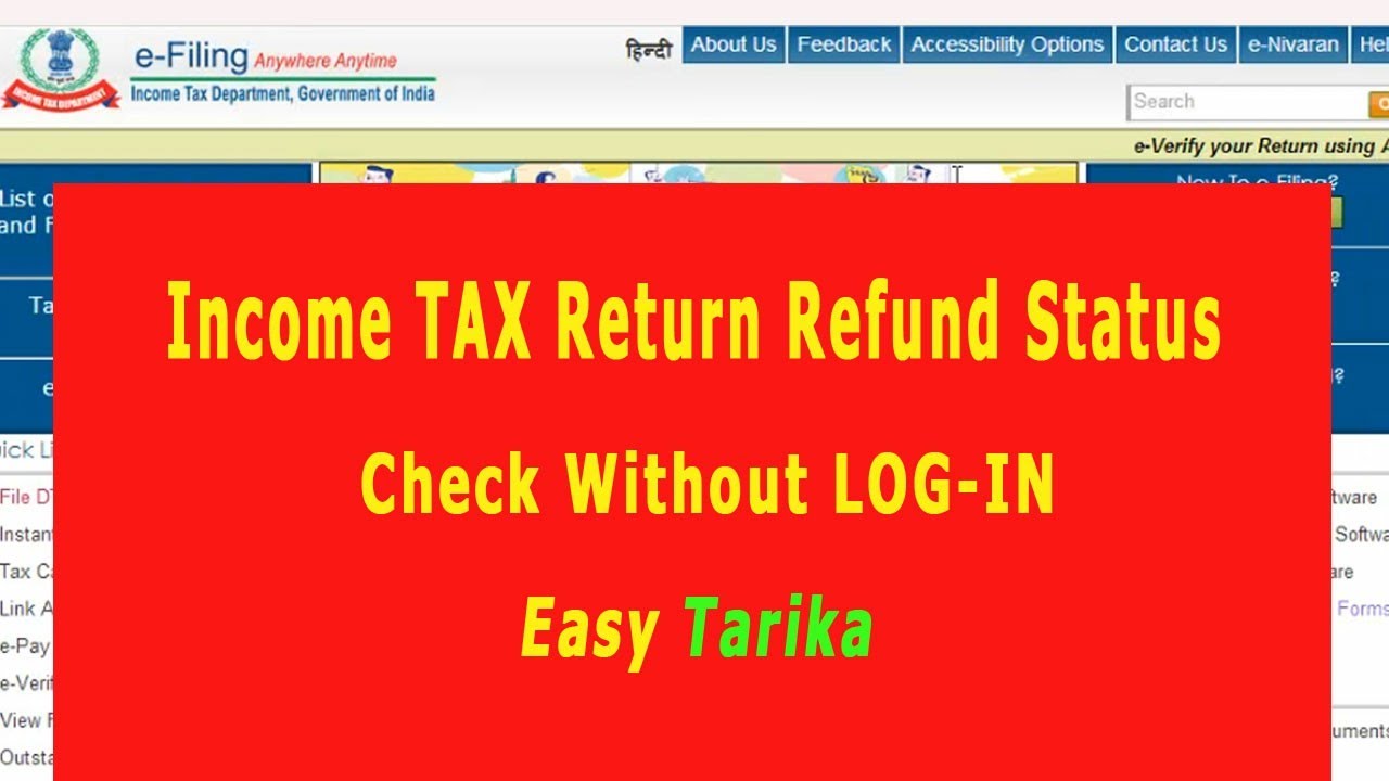 income-tax-return-refund-status-check-youtube