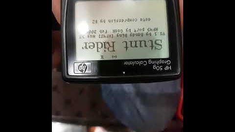 STUNT RIDER record on HP 50g