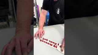 Vinyl Transfer Decal Installation Using A Credit Card