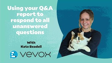 Using your Q&A report to respond to all unanswered questions