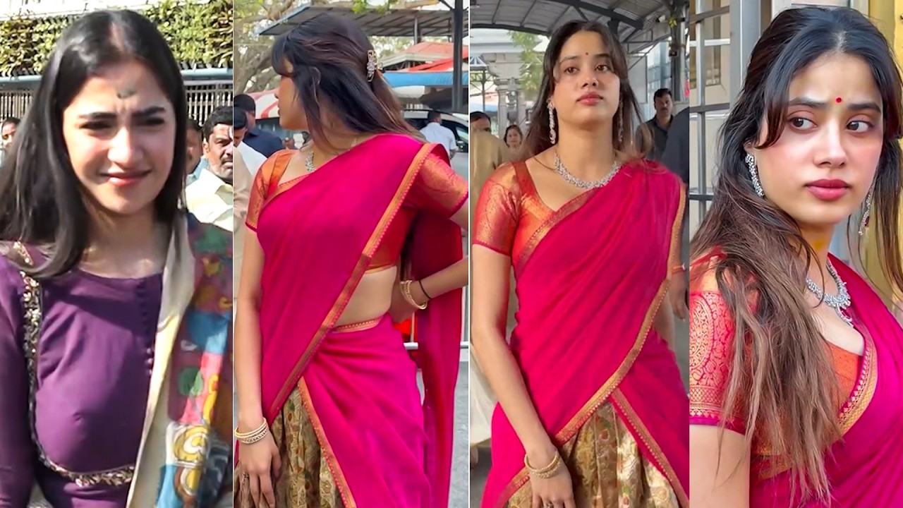 Janhvi Kapoor & Rukmini Vasanth Visits Tirumala | Ramcharan | Filmylooks