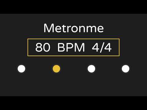 80 beats per minute metronome