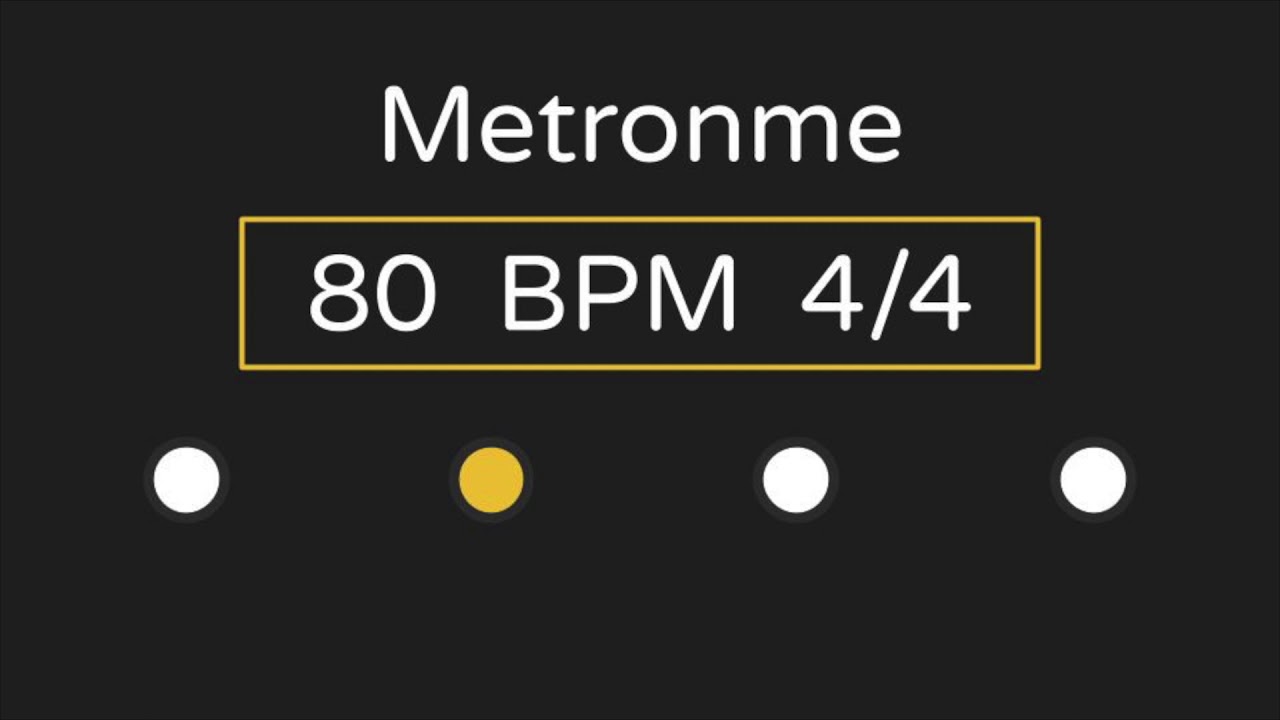 80 bpm metronome