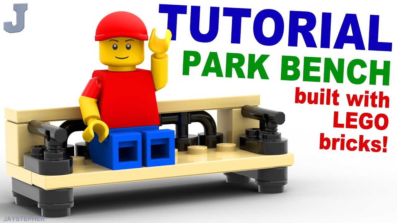LEGO Brick Tutorial How To Make A Park Bench - YouTube
