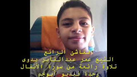 الشيخ عمر عبدالناصر بدوى وتلاوة رائعة من سورة الأنفال