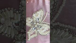 Handmade Pearl Patch Work 🦋#shorts #shortsfeed #youtubeshorts #patchwork #patch #usfashion