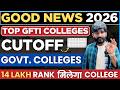 JEE Result OUT Govt. College at 14 Lakh Rank | TOP GFTI Colleges Under JEE Mains Cutoff 2026 #gfti