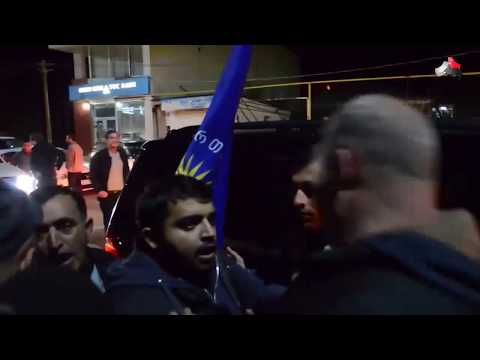 ცემა-ტყეპა ხაშურში-კადრები შემთხვევის ადგილიდან 13.11.2017