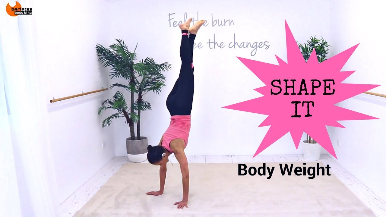 Total Body Workout Pilates Fusion Workout - Barlates Body Blitz Body Shape It Body Weight