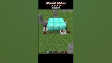 Minecraft Rainbow Beacon 🌈 #shorts #shortsfeed #ytshorts #shortsfeed #minecraft #tipsandtricks #top
