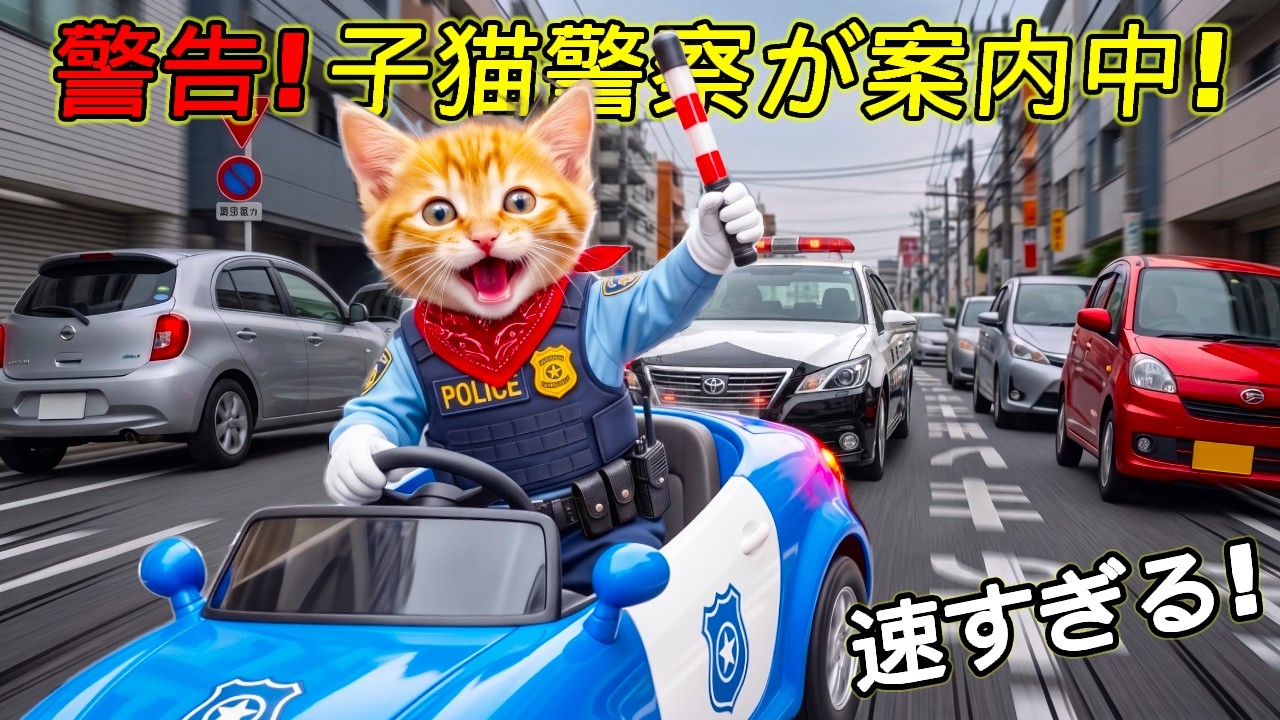 【感動】警察トラにゃん、渋滞の中で妊婦を緊急搬送!命をつないだ勇敢な誘導に涙😭🚓🚑💖