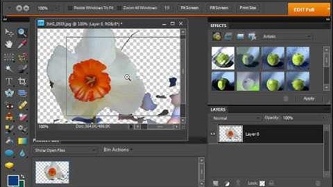 Photoshop Elements 9.0 Tutorial The Magic Eraser Tool Adobe Training Lesson 6.8