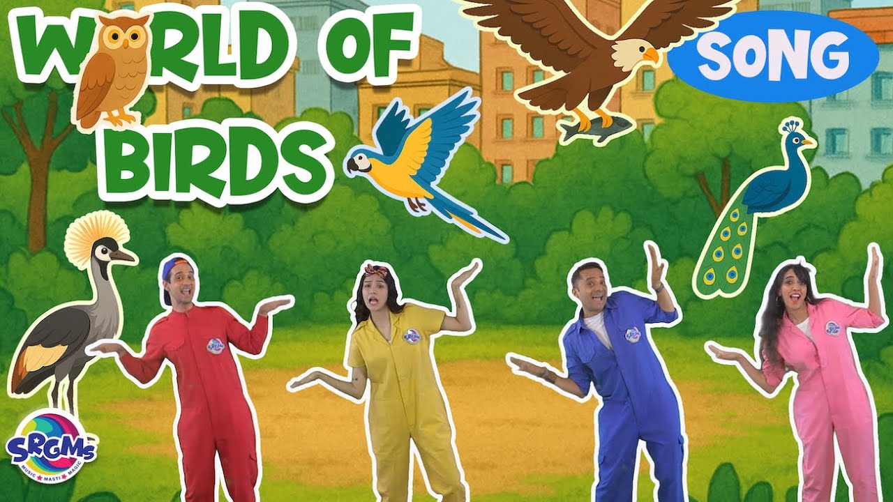 World of Birds Song | Dance Along as you Learn about Birds | SRGMs