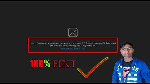 The av1 video Extension is require to display this file. @skttp. @corptesla-2023