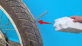 Never throw old tires away! Tire repair without glue appeared for the first time in the world