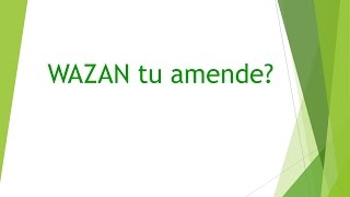 BA-U101 Bahasa Arab: Wazan tu amende?