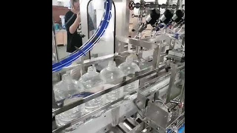 Automatic 5L 10L bottled water filling capping labeling line