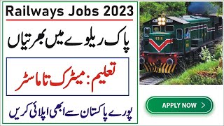 Pakistan Railways Jobs 2023 | Latest Pakistan Railway Jobs 2023 | Latest Government Jobs 2023