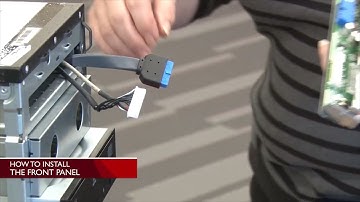 Lenovo ThinkServer TS460 installing a front panel