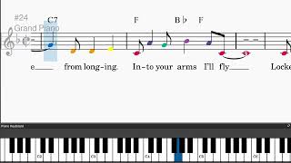 No Other Love by Rodgers &amp; Hammerstein - Easy piano tutorials with leadsheet and chords