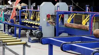 SLSP500 Twin Vertical Band Saw (Flat Bottom) | Log Squaring &amp; Edging