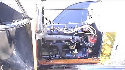 New model t engine rebuilt in touring car first run.