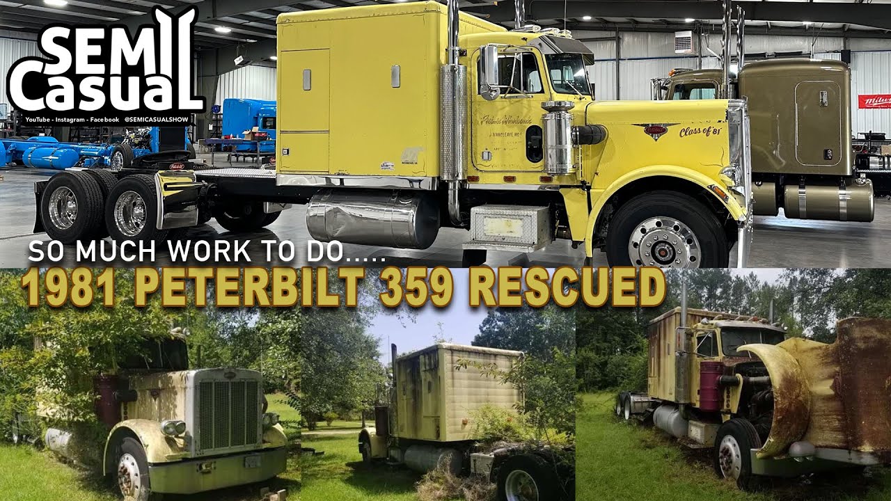 Peterbilt 359 rescued and brought back to life!! - YouTube