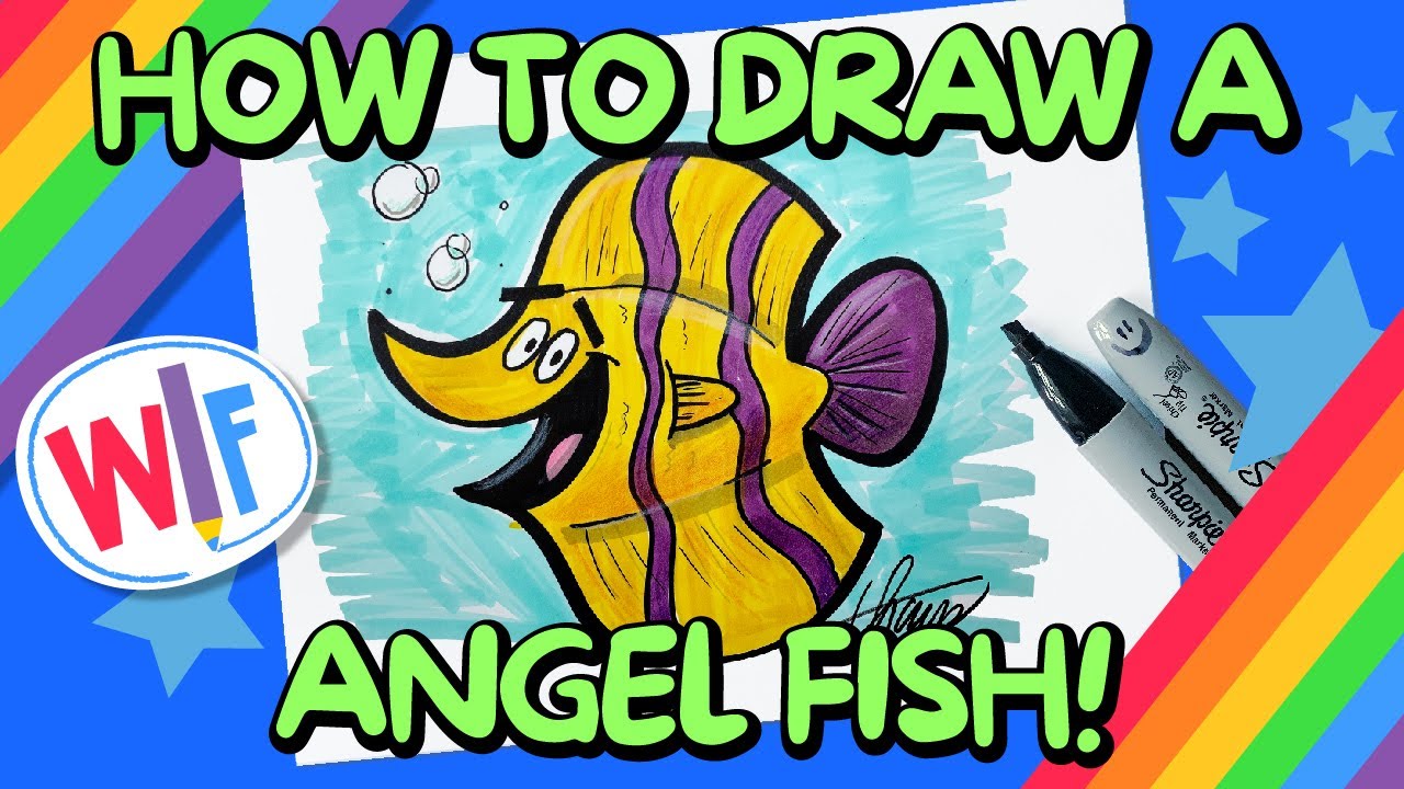 How To Draw A Cute Angel Fish