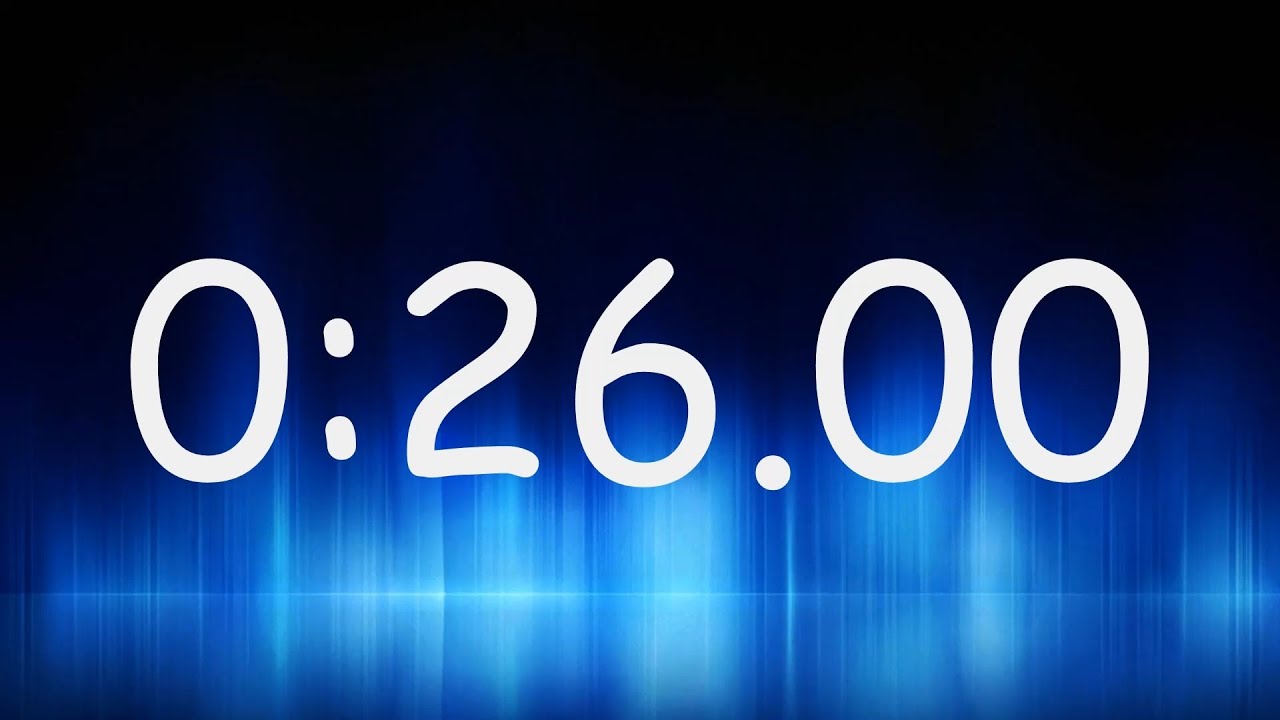 26 Second Timer - Countdown from 26 to 0 - YouTube